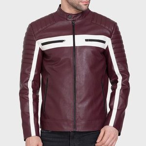 2026 Best Design <b>Leather</b> Cotton <b>Jacket</b> Stand Collar Comfortable Custom Print High Quality Vintage Hooded Front <b>Leather</b> <b>Jacket</b> - Product Image 1