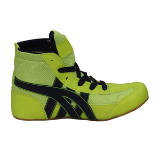 Chaussures de boxe professionnelles pour hommes de qualité supérieure / Marque personnalisée en cuir véritable et PU, durables, confortables, pour toutes les saisons - Product Image 1