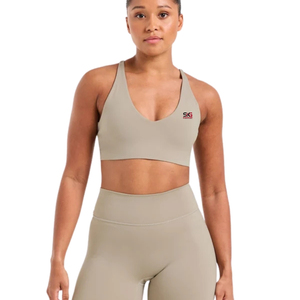 Sujetador deportivo básico para mujer, top corto cómodo para gimnasio, elástico, transpirable, ropa deportiva, venta al por mayor, OEM, ODM - Product Image 1