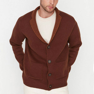 Cárdigan para Hombre, Cómodo, Tejido Suave, Manga Larga, Estilo Elegante, para Uso Diario - Product Image 1