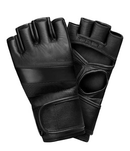 Gants d'entraînement MMA pour hommes et femmes, demi-doigts, antidérapants, réglables, en cuir, personnalisables - Product Image 3