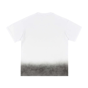 T-shirt oversize vierge pour homme en tissu tricoté 230 g/m², délavé à l'acide, dégradé noir, style vintage, personnalisé, du fabricant - Product Image 2