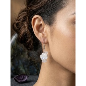 Pendientes Colgantes Artesanales de Estilo Religioso con Piedra Lunar Entrelazada, Joyería de Perlas y Piedras Preciosas al por Mayor de Jaipur, India - Product Image 2