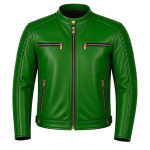 top quality genuine leather motorcycle riding jacket biker motocross cycling street racing custom wholesale supplier factory - Product Image 1