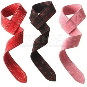 Premium Leather Lifting Straps Strong Support Straps For Gym And <b>Strength</b> <b>Training</b> Best Material Leather Lifting Straps - Product Image 3