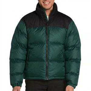 Veste matelassée personnalisée couleur vert forêt, manteau d'hiver isolé de qualité supérieure, léger et matelassé, vêtement d'extérieur pour homme - Product Image 1