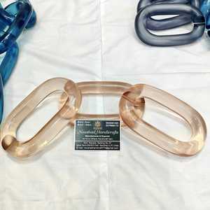 home decoration The Customization <b>resin</b> Chain links very big size and <b>clear</b> colors multi colors <b>resin</b> big links available - Product Image 6