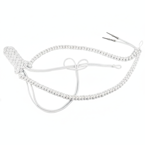 Aiglettes 3D auto-agrippantes personnalisables en fil d'argent de haute qualité pour accessoires d'uniformes tactiques – Classement supérieur - Product Image 2