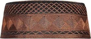 Chapeau de prière islamique traditionnel fait main de haute qualité, 100% coton, chapeau Kufi musulman classique brodé, vêtements religieux - Product Image 2