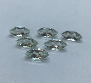 Piedras preciosas sueltas de amatista verde natural con corte marquesa de 3-20 mm, piedras de amatista verde para engaste de anillos y colgantes, fabricación de joyería al por mayor. - Product Image 4