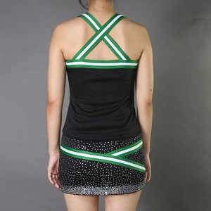 Ventes en gros de tenues de cheerleading pour femmes à bas prix, personnalisables avec votre propre design imprimé, de haute qualité, confortables, 100% polyester - Product Image 2