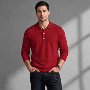 Polo homme en polyester et coton, uni, vierge, prix usine, personnalisable avec logo brodé ou imprimé - Product Image 1
