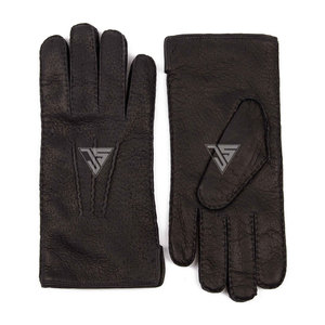 Gants d'hiver pour homme en cuir de vachette véritable avec doublure en cachemire, compatibles avec les écrans tactiles, chauds, décontractés, pour un usage quotidien - Product Image 2