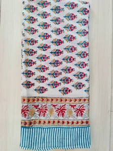 Beach Cover Up Shawls Women's Clothing Boho Stoles Gift For Her Pure Cotton Block Print <b>Scarf</b> <b>Indian</b> Traditional <b>Scarves</b> Sarong - Product Image 3
