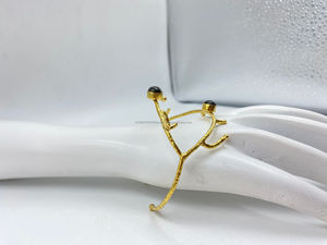 Brazaletes ajustables chapados en oro, joyería de moda, ocasiones especiales imprescindibles para mujeres como bodas y fiestas, regalo - Product Image 2