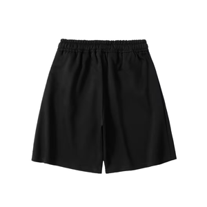 Shorts pour hommes de qualité supérieure, taille élastique, couleur unie, design avec cordon de serrage, respirant, tissé, prix de gros abordable - Product Image 2