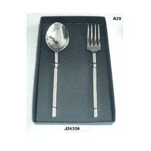 Juego de Ensalada Martillada y Pulida con Espejo Hecho a Mano, Vajilla de Acero, Juego de Cubiertos de Acero, Juego de Ensalada Pulida, Hotel Restaurante - Product Image 5