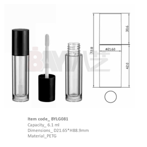 <b>Plastic</b> <b>Bottles</b> 6ml <b>Empty</b> Lip Gloss Tube with Custom Logo for Liquid Cosmetics - Product Image 1