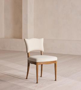 Silla de Comedor de Madera de Teca Hecha a Mano con Asiento Tapizado Suave – Muebles de Lujo para Restaurantes y Villas - Product Image 6