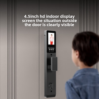 Cerradura Inteligente con IA, Reconocimiento Facial, Control Remoto, App Tuya, Wi-Fi, Aleación de Aluminio, Seguridad Grado C para Puertas de Madera y Acero