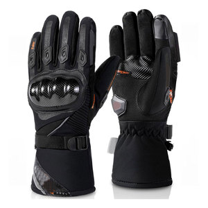 Motorcycle <b>Gloves</b> for Men CE Level 1 KP Protection Touchscreen Windproof Waterproof <b>Warm</b> Riding <b>Gloves</b> with Carbon Fiber Shell - Product Image 1