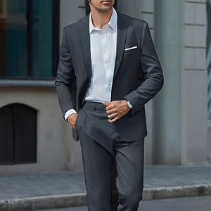 Trajes de tres piezas para hombre, doble botonadura, corte ajustado, casuales, diseño personalizado, fabricados en fábrica, conjunto de traje de 3 piezas en venta - Product Image 4