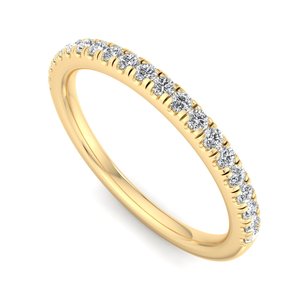 แหวนเพชรทรงกลมเจียระไนแบบบริลเลียนท์ ดีไซน์เหนือกาลเวลา สำหรับผู้หญิง ตัวเรือนทองคำขาว ทองคำขาวผสมทองคำชมพู  ได้รับการรับรองจาก IGI - Product Image 3