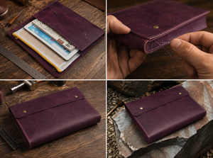 Personalized <b>Leather</b> Document Organizer - Vintage <b>A4</b> & Letter Size Holder <b>Folder</b> - Product Image 6