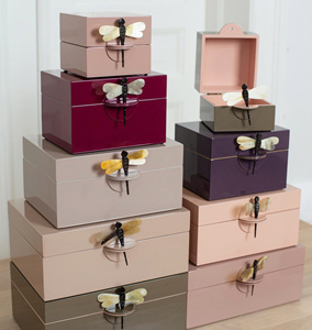 Beautiful Eco-Friendly Decorative Jewelry Storage Box Modern Gift for Home and <b>Vanity</b> Plain Lacquer Box Vietnam - Product Image 2