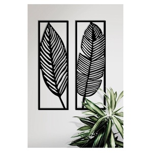 Art mural en métal unique pour une décoration intérieure élégante, ajoutant une beauté inspirée de la nature et une touche artistique gracieuse - Product Image 2