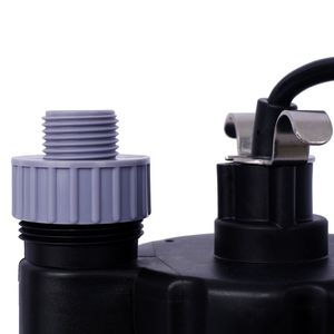 Pompa Sommergibile Elettrica Portatile 1/4HP 2000GPH in Termoplastica con Cavo di Alimentazione da 3 Metri per Pompe di Drenaggio - Product Image 5