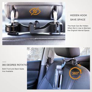 Universeller Auto-Kopfstützenhaken 2-in-1 Autositzhaken mit Handyhalterung für Handtaschen und Taschen Flaschenaufbewahrung Organizer - Product Image 5