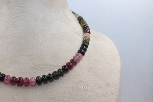 Natural Multi Color Tourmaline Round <b>Beads</b> 7-8mm 16 Inch Strand For Necklace Making - Product Image 5