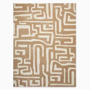 Luxury Custom Design Geometry Hand Tufted Wool Carpet Home Decoration Eco-Friendly 12mm Thick ITHL - Product Image 2