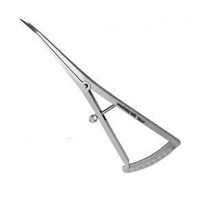 Calibrador Angulado de 6 Pulgadas para Mapeo Óseo, 0-40mm, Instrumento de Medición de Precisión, Acero Inoxidable, Calibrador Quirúrgico Oftalmológico Reutilizable - Product Image 2