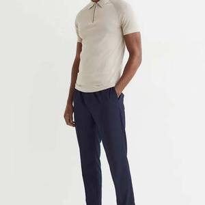 Camisetas Polo Rosas de Manga Corta para Hombre, con Cierre de Cremallera, Cómodas, 100% Algodón, para Uso Casual, Tallas Grandes - Product Image 6