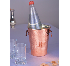 Cubos de hielo de cobre con diseño martillado, enfriadores de cerveza y vino, cubos de hielo artesanales, accesorios de bar. - Product Image 5