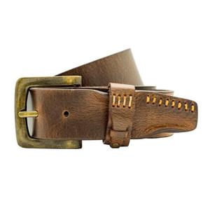 Cinturón de Cuero 100% Genuino en Oferta, Cinturones Formales para Hombre con Hebilla de Latón, Estilo Europeo, Hecho en India - Product Image 2