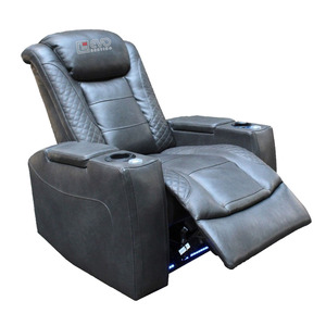Home Cinema Chair with Power Reclining System Ergonomic <b>Back</b> Support and High Density Foam <b>Cushion</b> Designed for Home Theater - Product Image 3