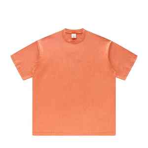 T-shirt en coton lourd surdimensionné vintage personnalisé pour hommes, style streetwear - Product Image 5