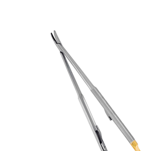 Curved Castroviejo Perma Sharp Needle <b>Holder</b> 18 cm Surgical Dental Microsurgery Instrument Stainless Steel Suturing Tool - Product Image 5