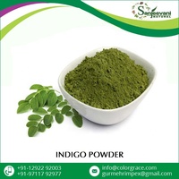 Henna en Polvo Natural Indigo de Venta Caliente, Semipermanente, Sin Amoníaco, Grado Premium, Azul Negro Intenso, Cubre Canas, a Granel