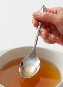 Ensemble de couverts élégants avec manche à extrémité audacieuse, couleur argent, acier inoxydable poli miroir, fourchette et couteau avec boîte cadeau et ustensiles de cuisine - Product Image 3
