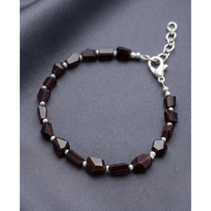 Trendy Natural <b>Garnet</b> Beaded Party <b>Bracelet</b>-Handcrafted Wholesale Healing Crystal From India - Product Image 1