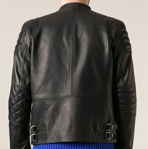2024 Winter Fashion OEM Designs Coated <b>Genuine</b> <b>Leather</b> <b>Jacket</b> for Men Slim Fit Stand Collar Breathable Oversized Top Trending - Product Image 3