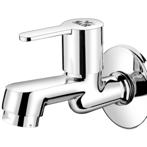 Zinc Alloy Bib Cock Chrome Finish Wall Mounted <b>Tap</b> Cold Water Utility Sink Laundry Kitchen Basin Faucet Durable Plumbing Valve - Product Image 1