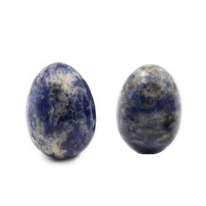 Huevo Yoni de Sodalita Natural, Huevo de Jade Semiprecioso para Protección Energética, Ejercicio Vaginal, Tallado, Feng Shui Directo - Product Image 6