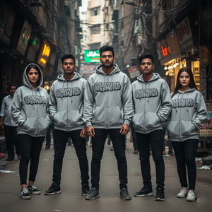 Rexfit Sports Unisex Acid Wash Zip Hoodie Premium Quality Embroidery Print Streetwear OEM Streetwear Full Zipper Hoodies OEM - Product Image 2