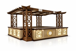 Mostrador Buffet Modular de Acero Inoxidable Plateado Blanco, Estilo Clásico Moderno de Lujo, Marca King International, para Exhibición Decorativa de Alimentos |   Premium - Product Image 4