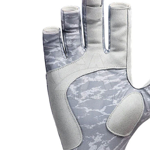 Gants de pêche unisexes en néoprène de qualité supérieure, protection UV, antidérapants, sans doigts, séchage rapide, fermeture auto-agrippante, logo personnalisé, fabrication OEM - Product Image 5